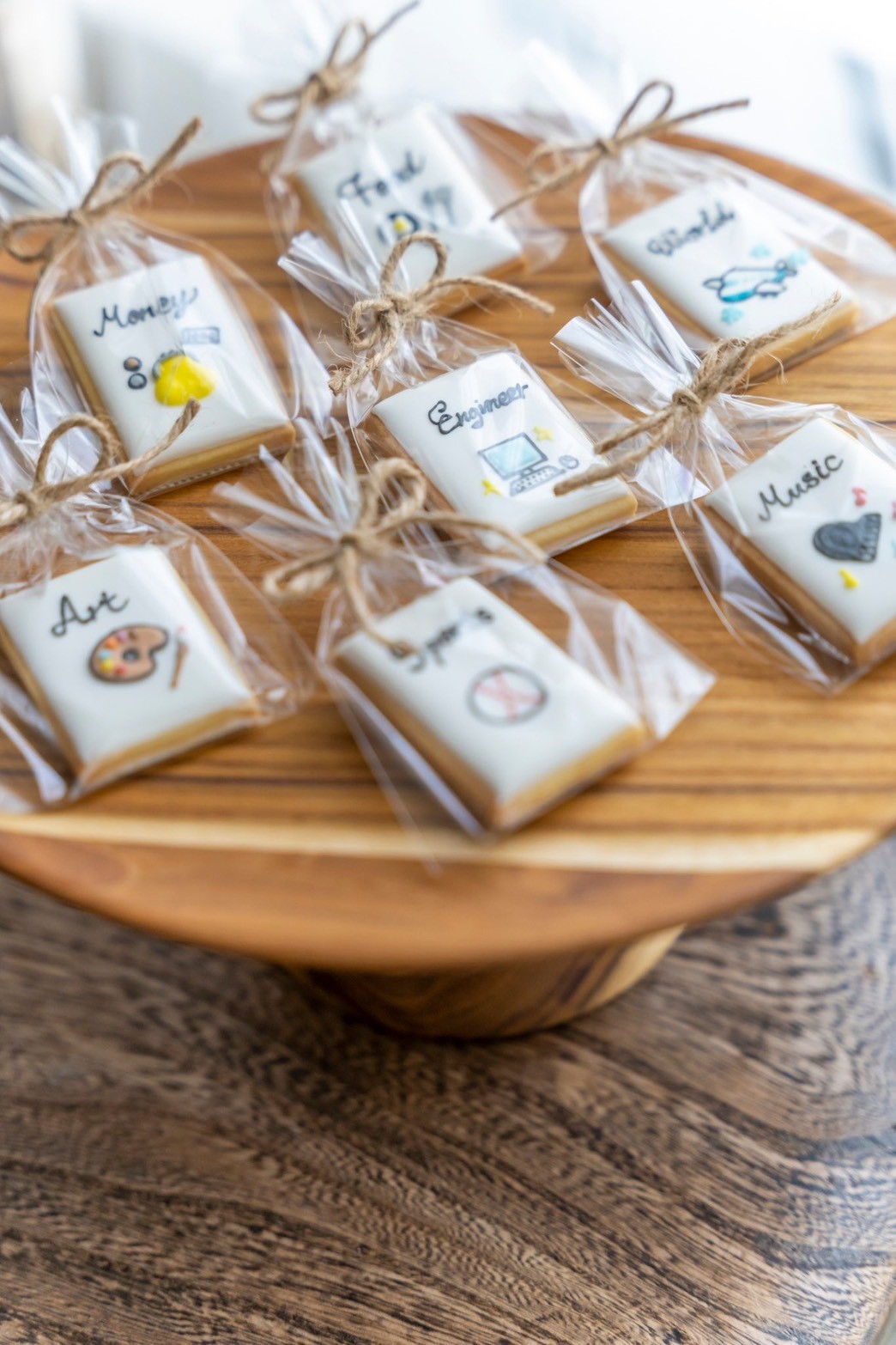 個包装されたアイシングクッキー