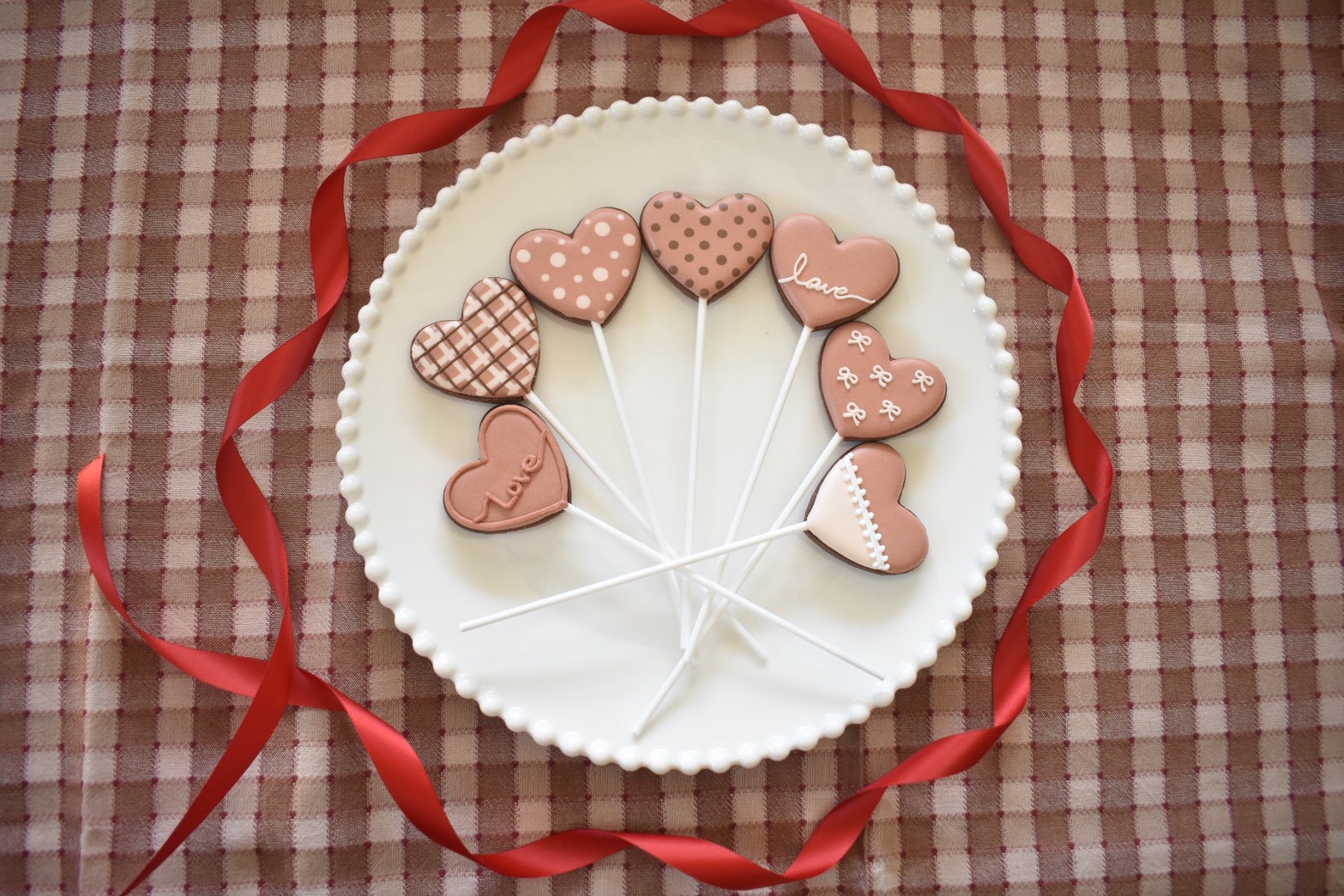 ハートのロリポップクッキー